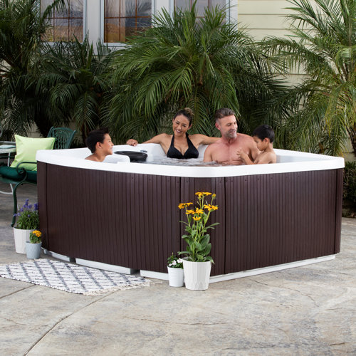 Lifesmart Spas Leganza 230 Volt 6 Person 90 Jet Rectangle Hot Tub
